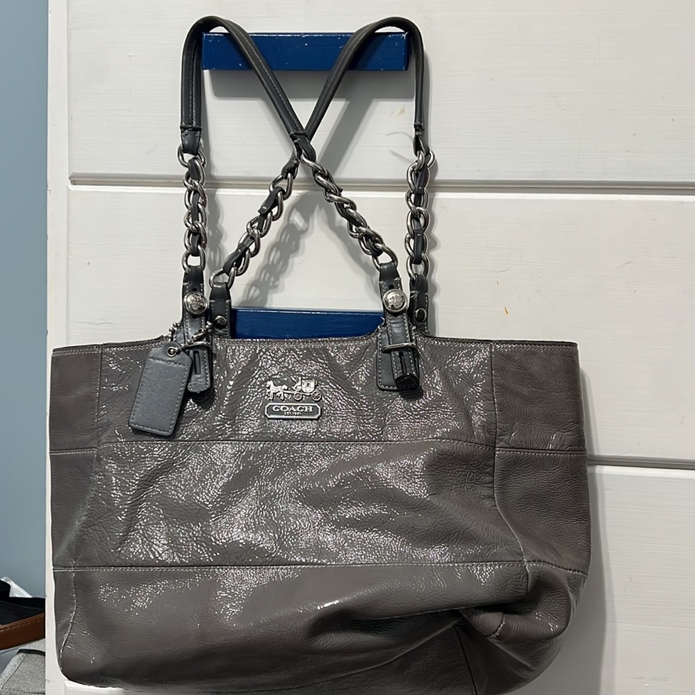 Coach gray purse
